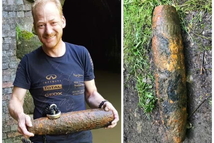 Member of the public who fished up a WWII-era artillery projectile from the Grand Union Canal in Northampton.