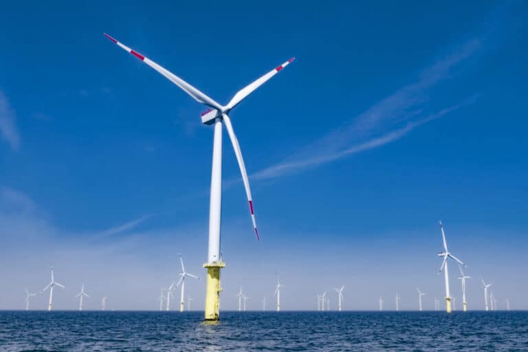 Wind turbines from a large wind farm project