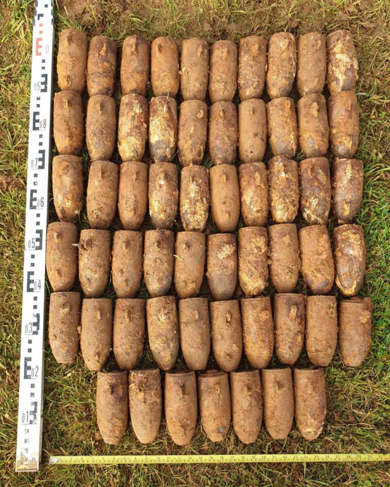 Practice bombs recovered from UK airfield