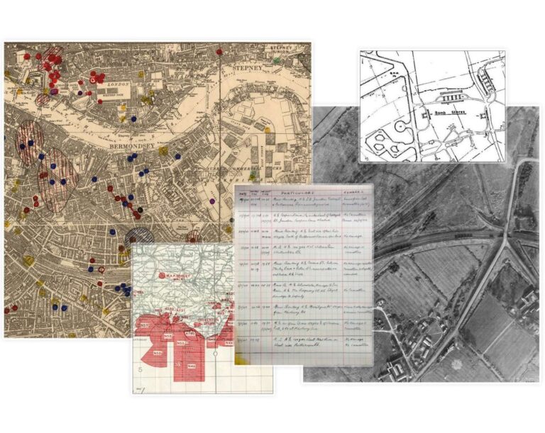 Bomb damage maps used to produce a UXO Risk Assessment