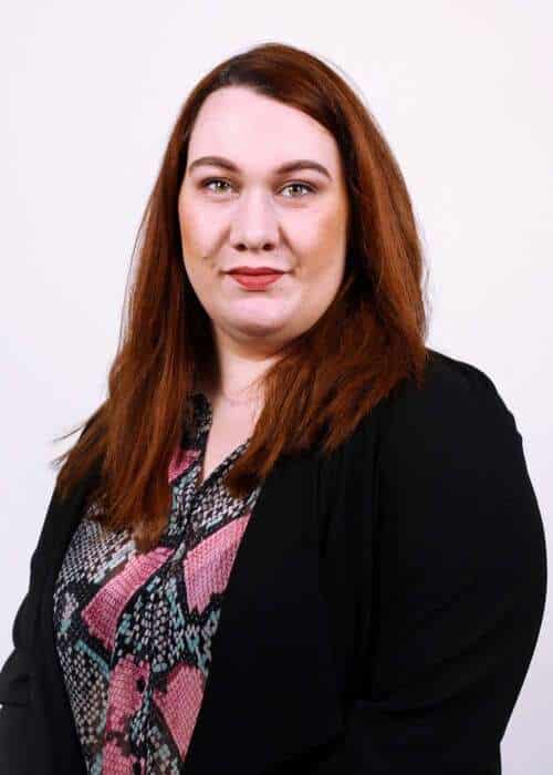 Head shot of Kate, Project Supervisor at 1st Line Defence