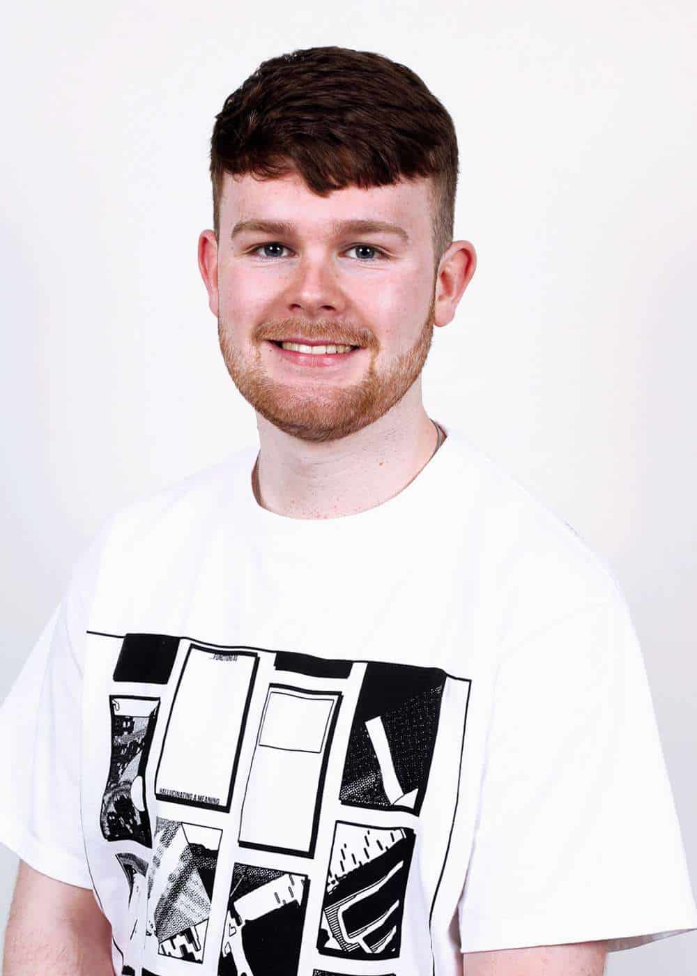 Head shot of Tomos, Project Researcher at 1st Line Defence