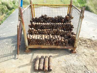 UXO discovered at the former military Gunnery School in Shoeburyness, Southend-on-Sea.