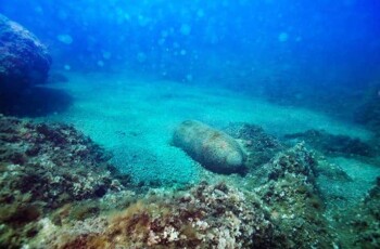 Unexploded Ordnance (UXO) found on the seabed