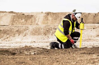 1st Line Defence operative investigating a suspicious object found in the ground