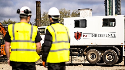 1st Line Defence operatives working on a construction site in Central London
