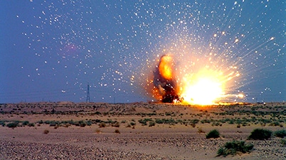 1st Line Defence completing a UXO risk mitigation and disposal operations for an International project.