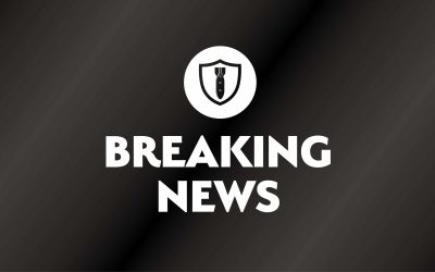 Breaking news graphic for the 1st Line Defence website.